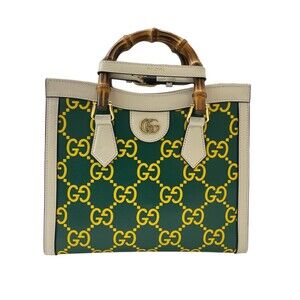 Gucci Bamboo Diana Leather Handbag Green